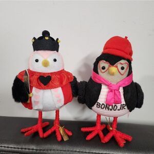 Nwt Lot of two Spiritz Valentine's Day 2024 Feathery Friends Fabric Birds